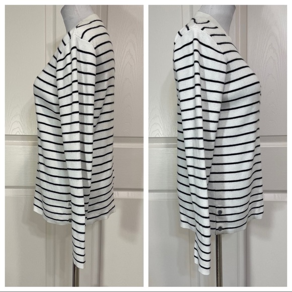 Club Monaco cotton/cashmere striped sweater - Picture 2 of 7